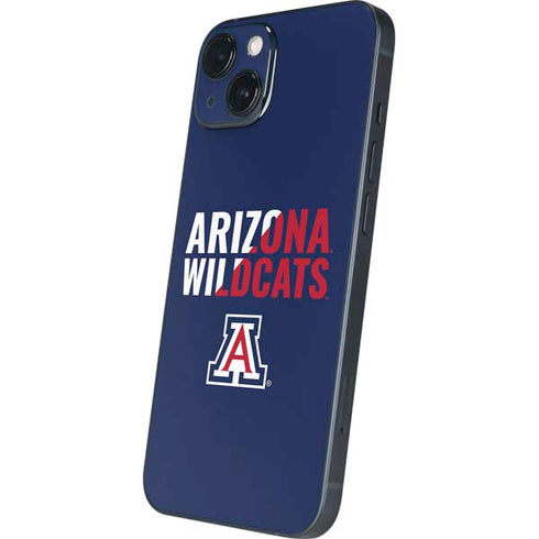 University of Arizona Wildcats Logo Split Blue iPhone 14 Plus Skin